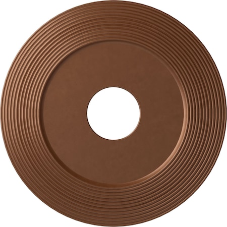 Adonis Ceiling Medallion (Fits Canopies up to 10 1/4"), 16 1/8"OD x 3 5/8"ID x 1"P, Polished Copper